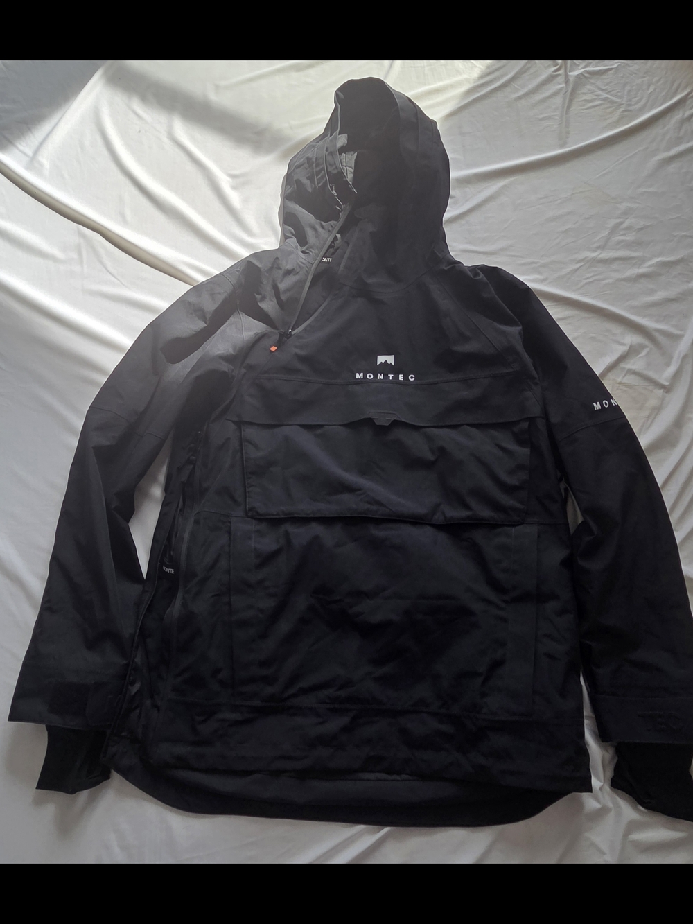 Montec Doom Men's Black Ski Anorak Jacket with Hood